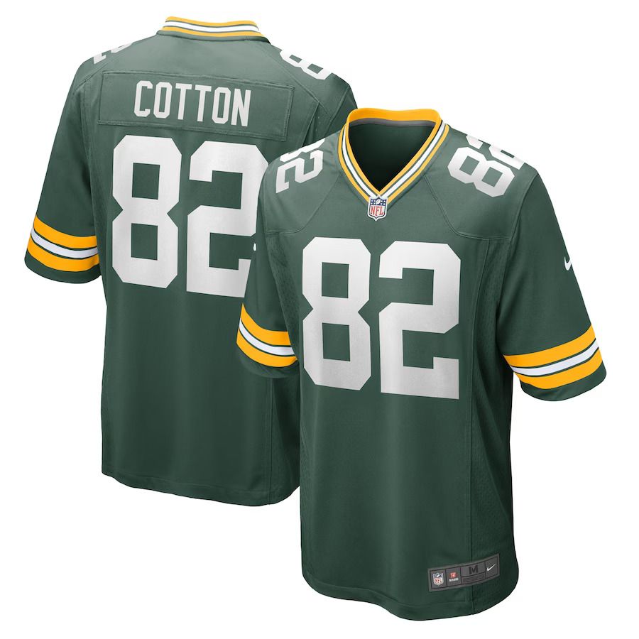 Men Green Bay Packers #82 Jeff Cotton Nike Green Home Game Player NFL Jersey->green bay packers->NFL Jersey